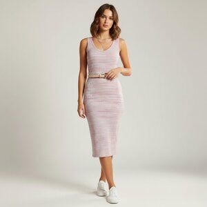 American Eagle Womens Medium Notch Neck Space Dye Mini Dress